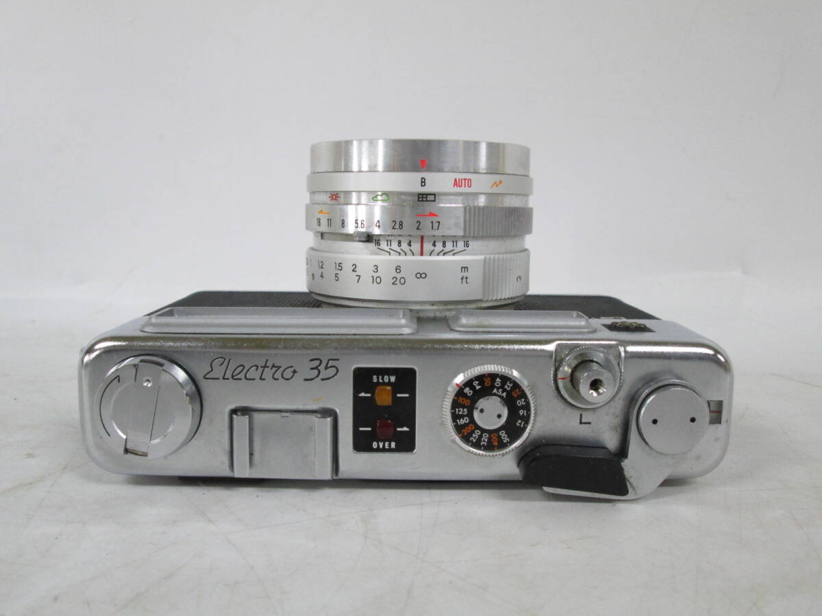【0229i F9646】 フィルムカメラ YASHICA ELECTRO 35 1:1.7 f=45mm ヤシカ エレクトロ35 レンジファインダー_画像4