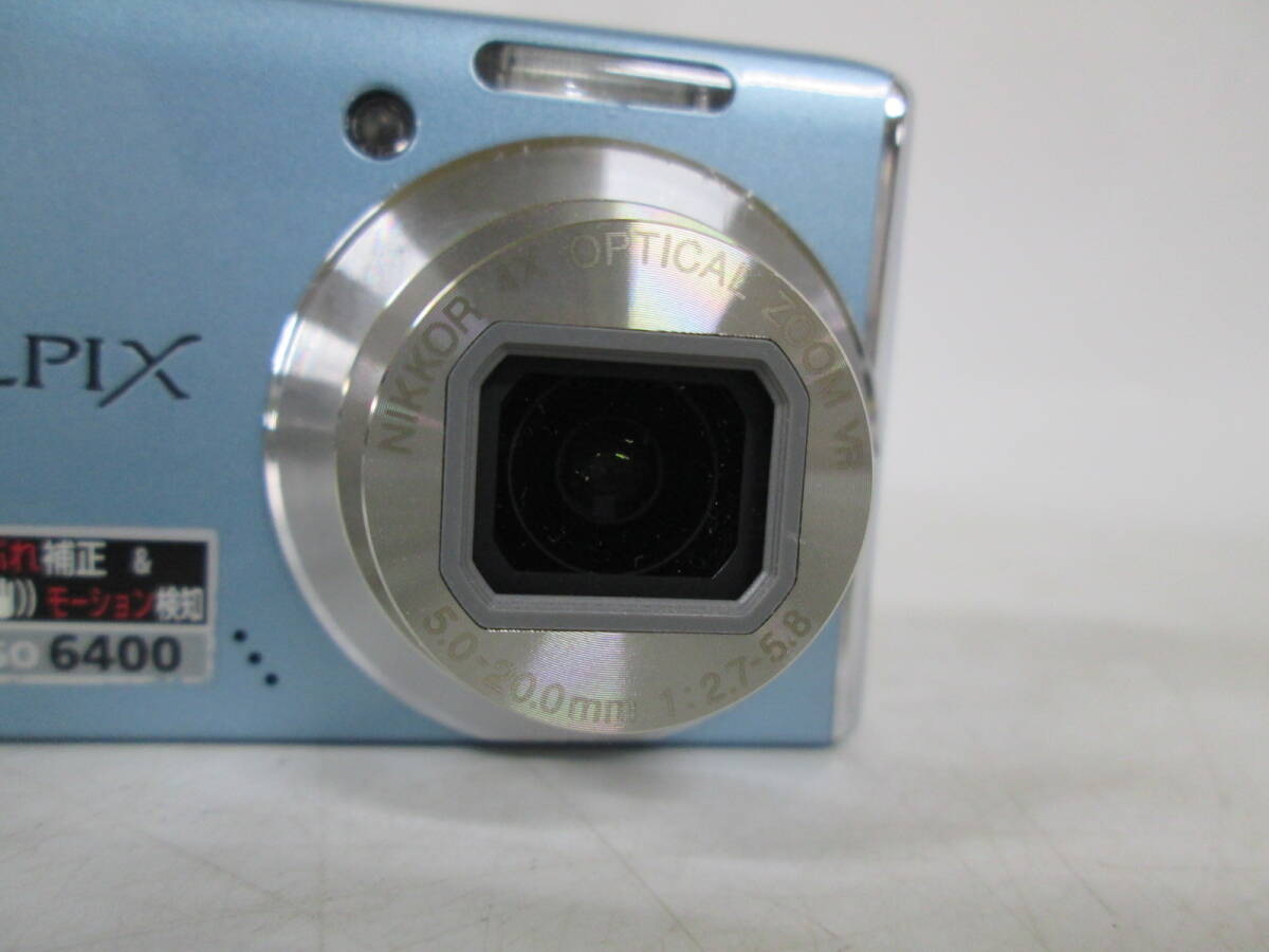 【0229i F9661】 Nikon ニコン COOLPIX S620 クールピクス 5-20ｍｍ/2.7-5.8 水色 コンパクトデジタルカメラ デジカメ バッテリー付き_画像9