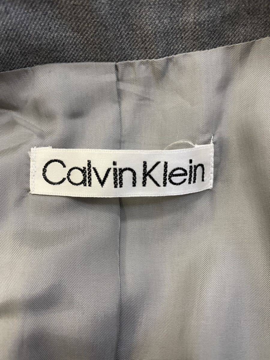  beautiful goods 90s Calvin Klein Calvin Klein double tailored jacket 9 number lady's M size gray Onward . mountain 