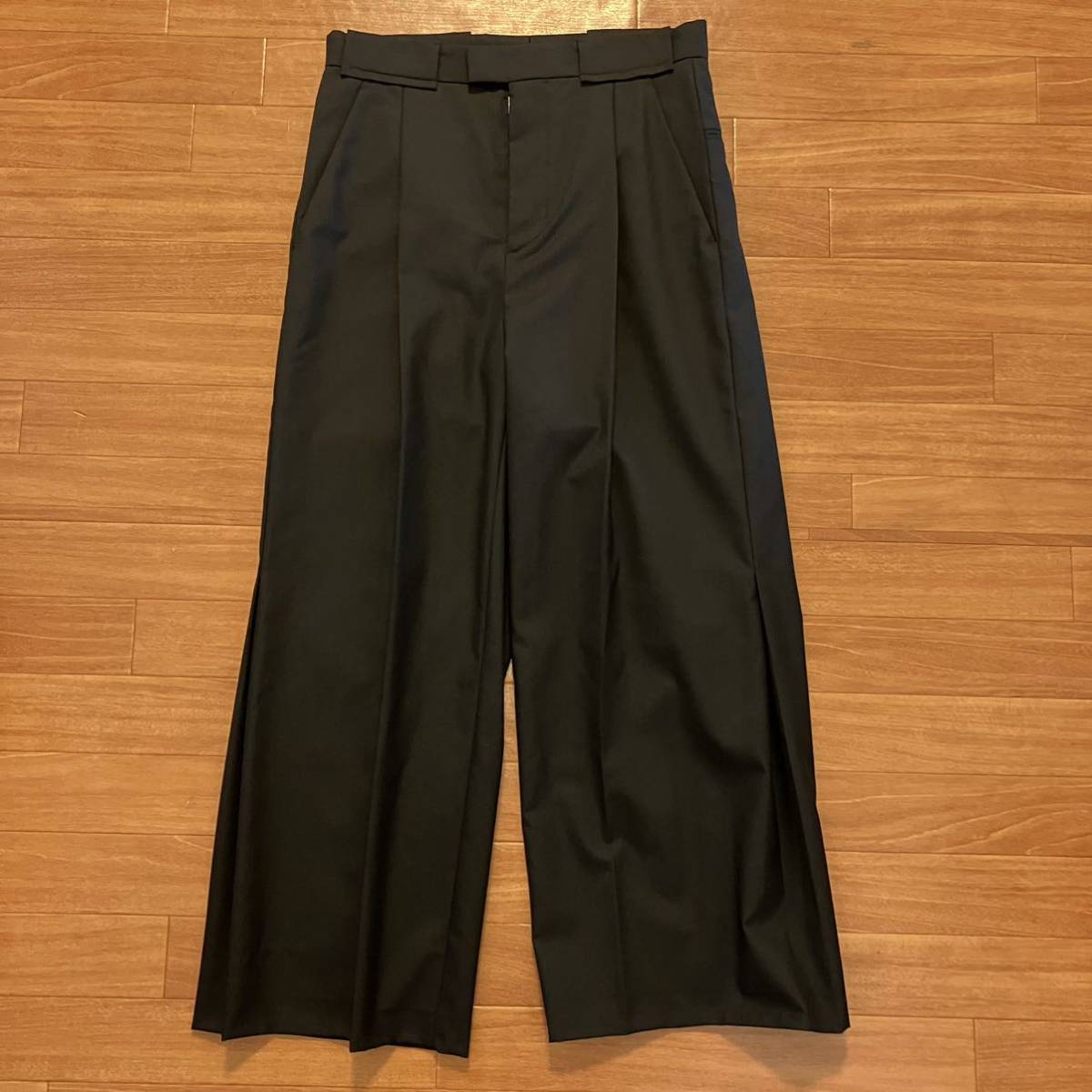 MAISON MARGIELA 20ss ワイドパンツ TWO PLY WOOL POPELINE MAISON MARGIELA 20ss ワイドパンツ TWO PLY WOOL POPELINE