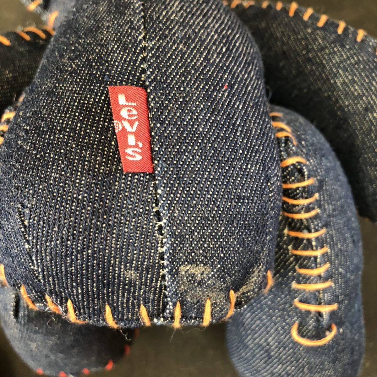 R940 希少！！【 LEVIS デニムベア ぬいぐるみ 】リーバイス DenimBear テディベア フィギュア コレクション デニム レア 現状品 _画像7