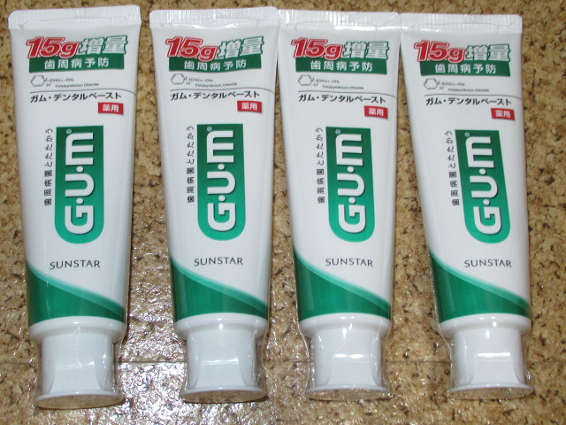  Sunstar GUM chewing gum dental paste increase amount 135g×4ps.
