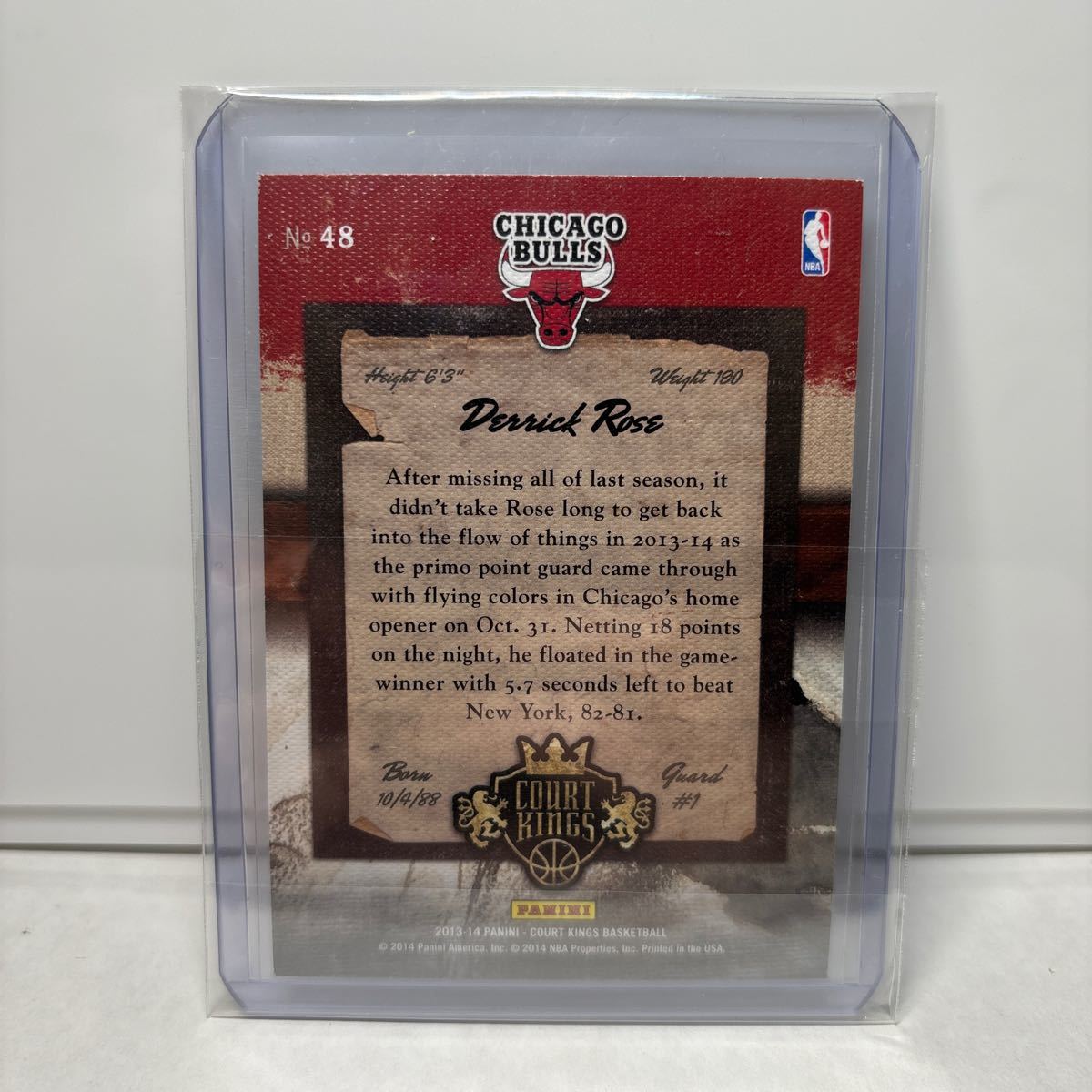 Derrick Rose 2013-14 Panini NBA Court Kings _画像2