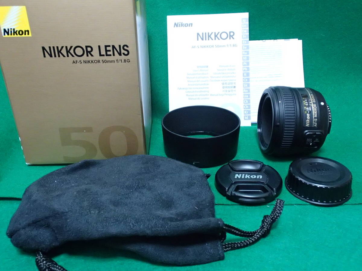 【美品】Nikon ニコン AF-S NIKKOR 50mm F1.8G 元箱付_画像1