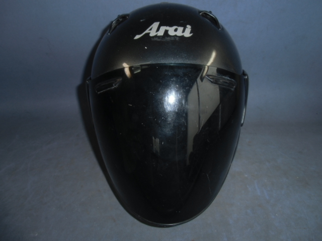 【ジャンク品】 Arai アライ SZ-F ヘルメット オンロード ジェットヘルメット シールド オートバイ 61-62cm XLサイズ_画像1