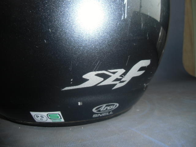 【ジャンク品】 Arai アライ SZ-F ヘルメット オンロード ジェットヘルメット シールド オートバイ 61-62cm XLサイズ_画像5