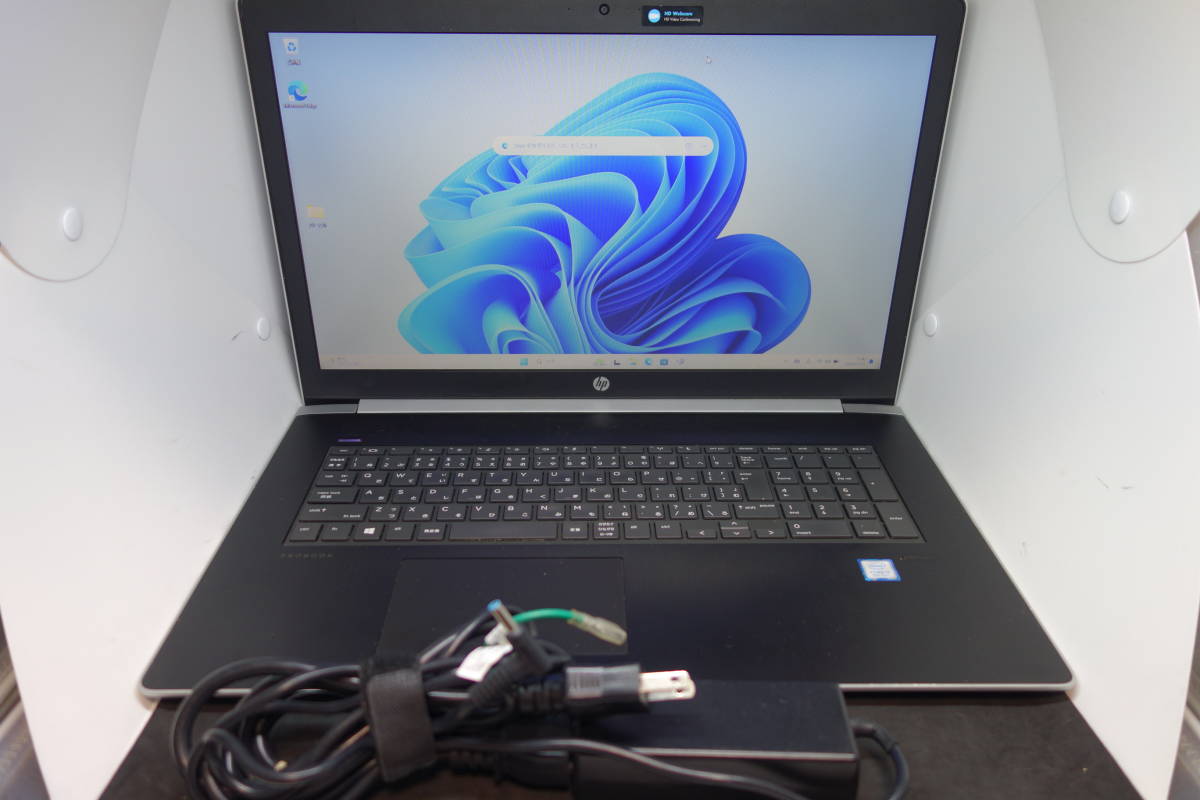 （998）HP ProBook 470 G5 Core i5 8250U メモリ8GB SSD256GB HDD500GB 17.3インチ GeForce 930MX Windows11 ソフト400本バンドルの画像1