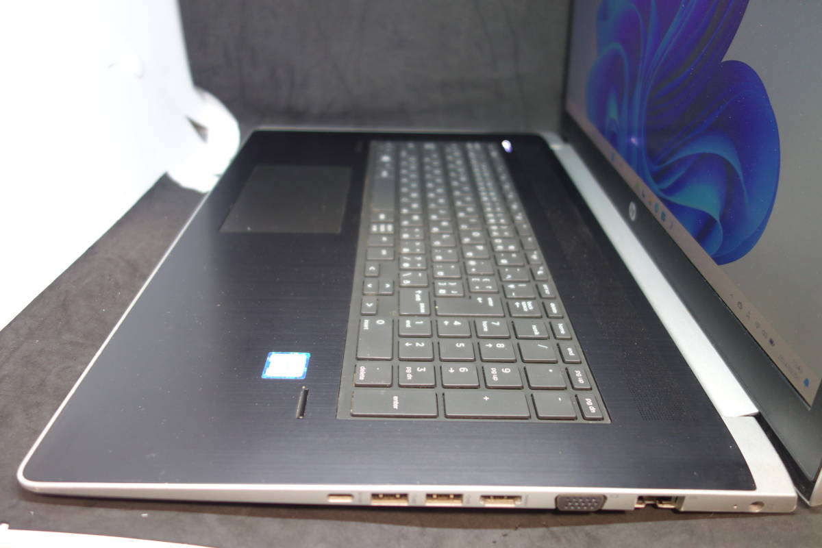（998）HP ProBook 470 G5 Core i5 8250U メモリ8GB SSD256GB HDD500GB 17.3インチ GeForce 930MX Windows11 ソフト400本バンドルの画像3