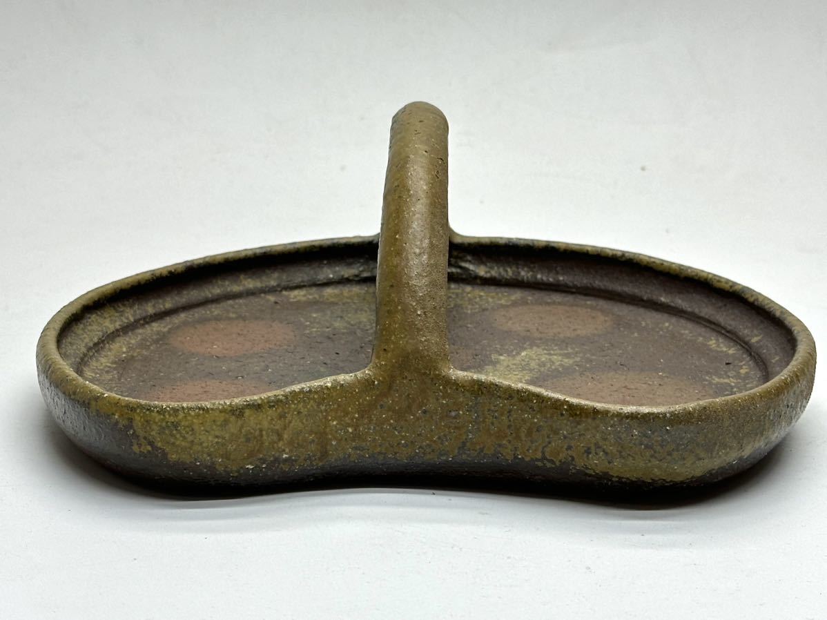  piece exhibition work cheap times cheap person Bizen hand pot also box tea utensils ⑦