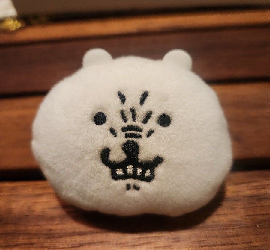 ナガノ展 ノベルティ おかおぬいぐるみバッジ くま 怒りかお ナガノ展 ノベルティ おかおぬいぐるみバッジ くま 怒りかお