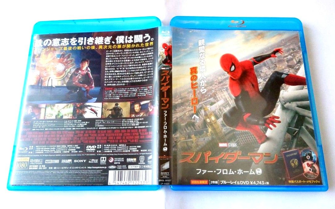 MARVEL　スパイダーマン&ヴェノム&アンチャー　Blu-ray1枚&DVD4枚／合計4作品セット【最終値下げ、国内正規品】