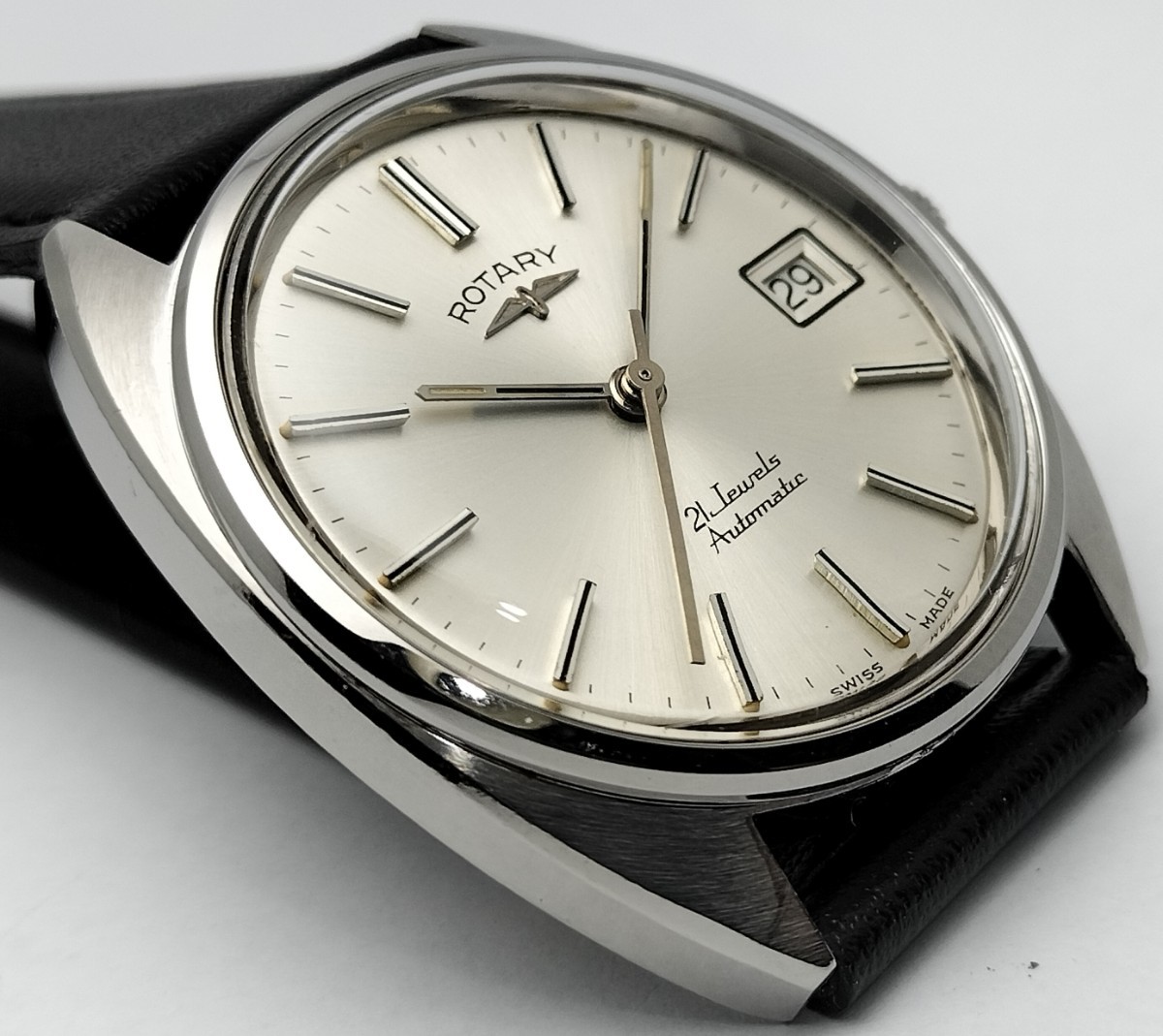 紳士用 ROTARY ロータリー 自動巻き腕時計 メンテナンス済の画像6