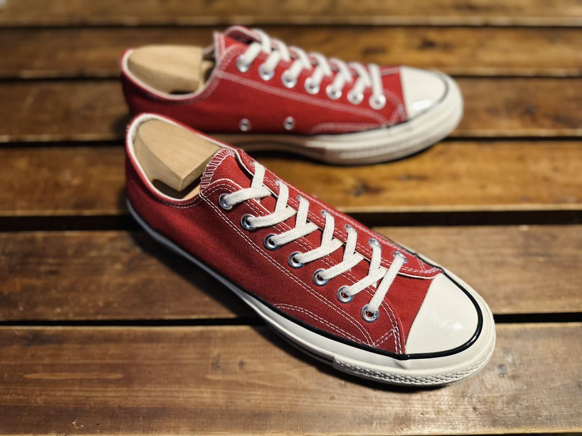 コンバース chuck Taylor チャックテイラー ct70 オールスター CONVERSE 三ツ星 OX ローカット LOW レッド 27.0 27_画像3