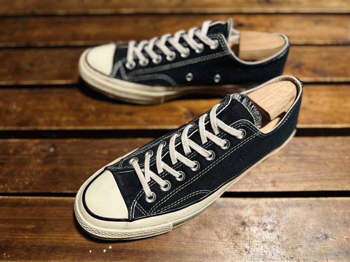 コンバース chuck Taylor チャックテイラー ct70 オールスター CONVERSE 三ツ星 OX ローカット LOW ブラック 27.0 27_画像2