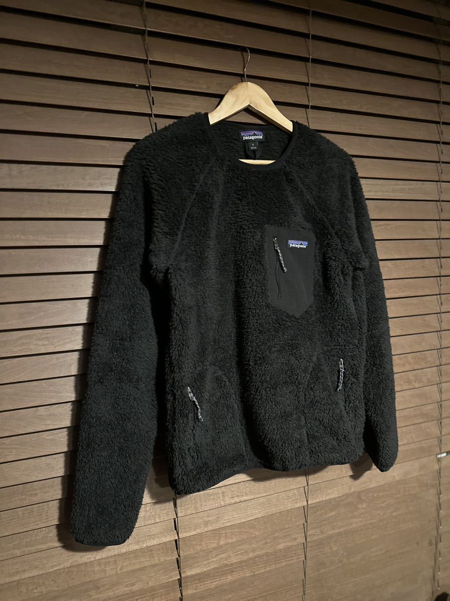 Patagonia パタゴニア Los Gatos Fleece Crew メンズ ロスガトス フリース プルオーバー ロスガトスクルー ボア パイル ブラック S BLK_画像1