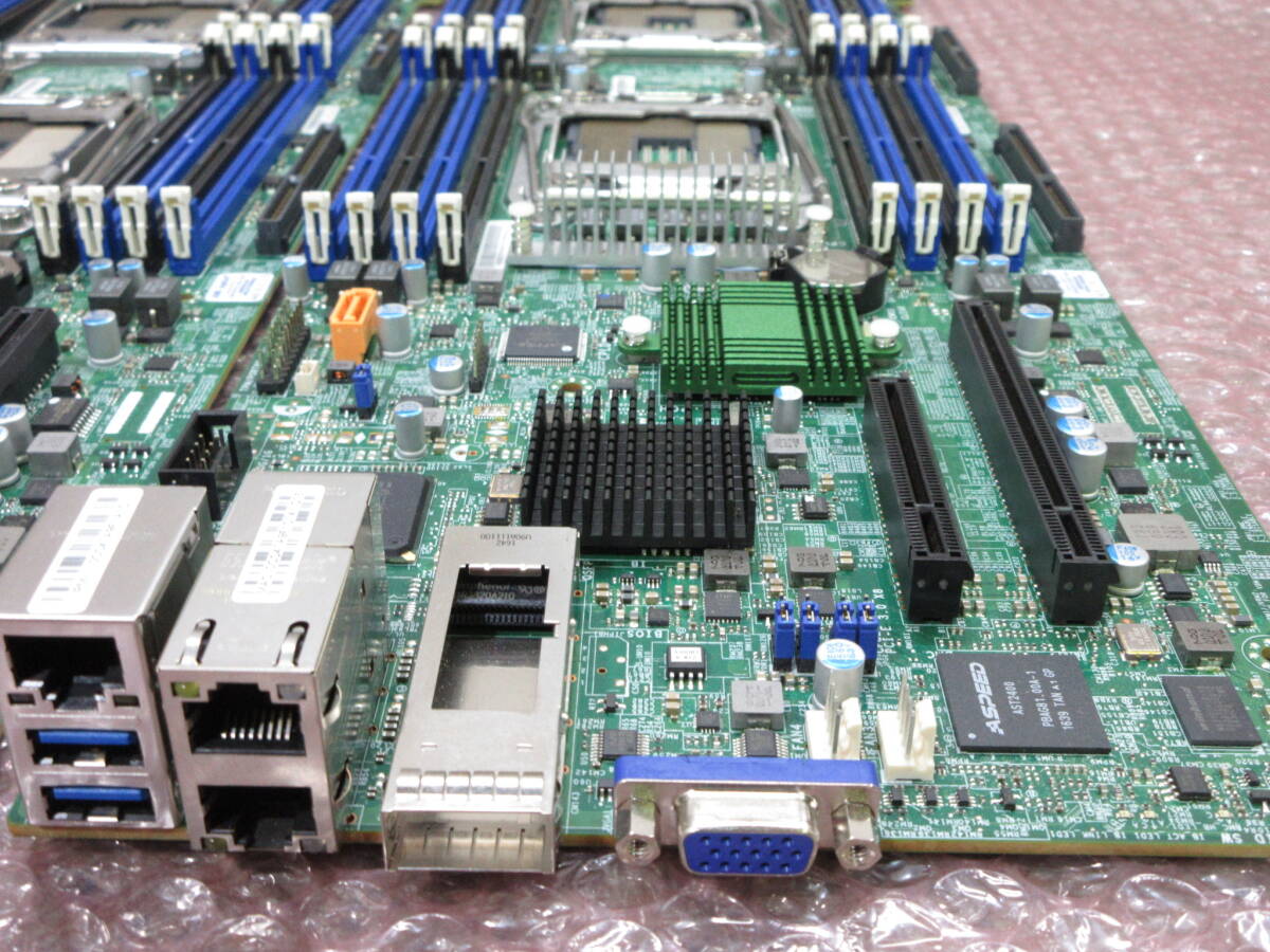 【2枚セット】Supermicro / マザーボード X10DRT-PIBF / Dual socket (LGA 2011) / No.R396_画像6