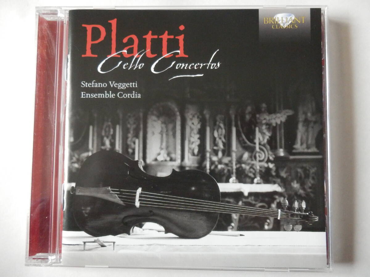 CD/プラッティ: チェロ協奏曲集/Platti: Cello Concertos/ステファノ.ヴェジェッティ/アンサンブル.コルディア/アンドレア.ロニョーニの画像1