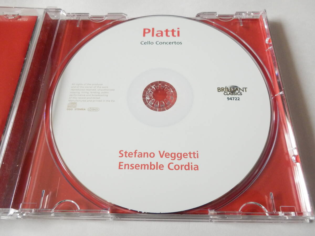 CD/プラッティ: チェロ協奏曲集/Platti: Cello Concertos/ステファノ.ヴェジェッティ/アンサンブル.コルディア/アンドレア.ロニョーニ_画像3