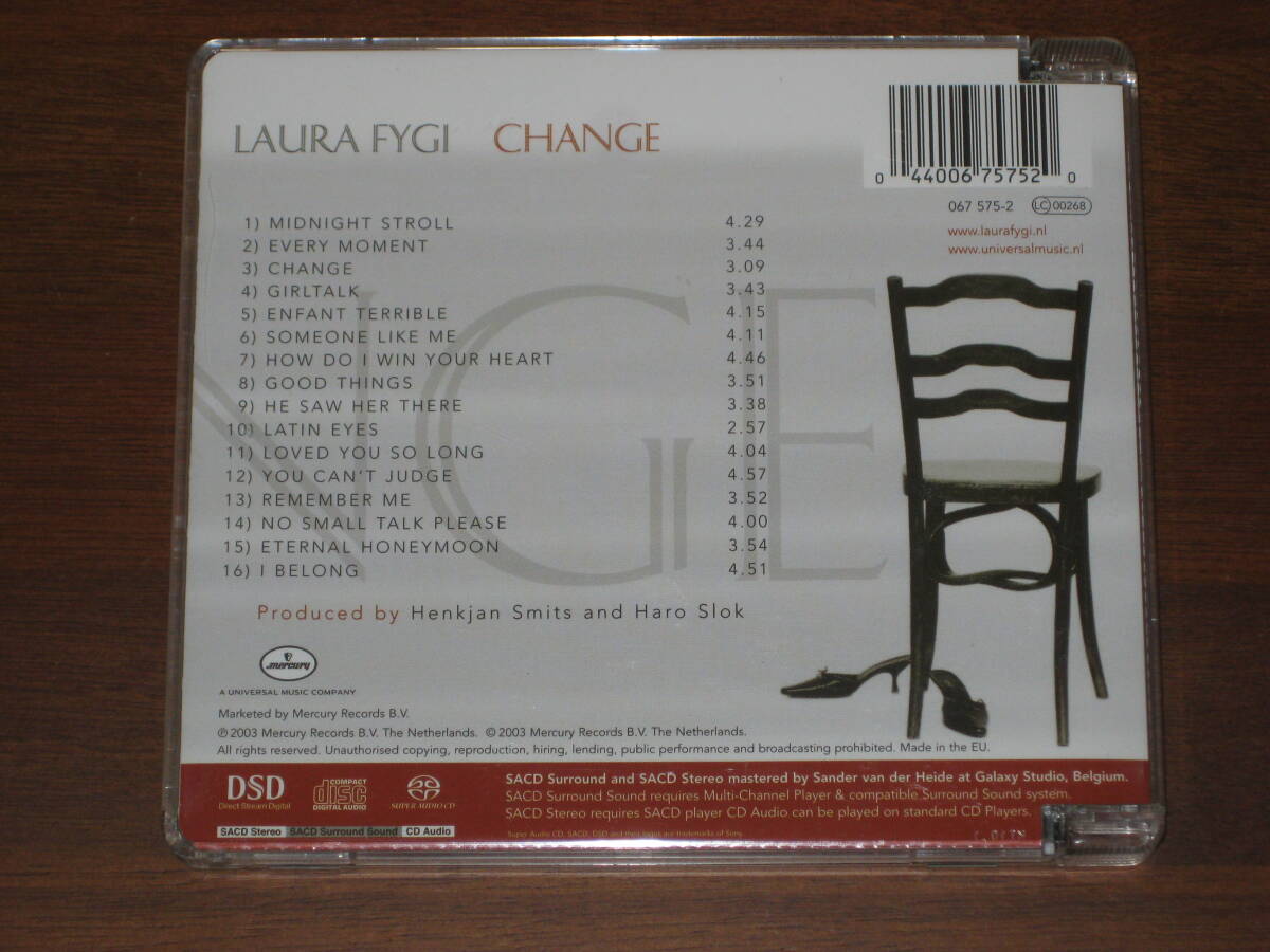 LAURA FYGI ローラ・フィジー / CHANGE 2003年発売 Universal社 Hybrid SACD 輸入盤_画像2