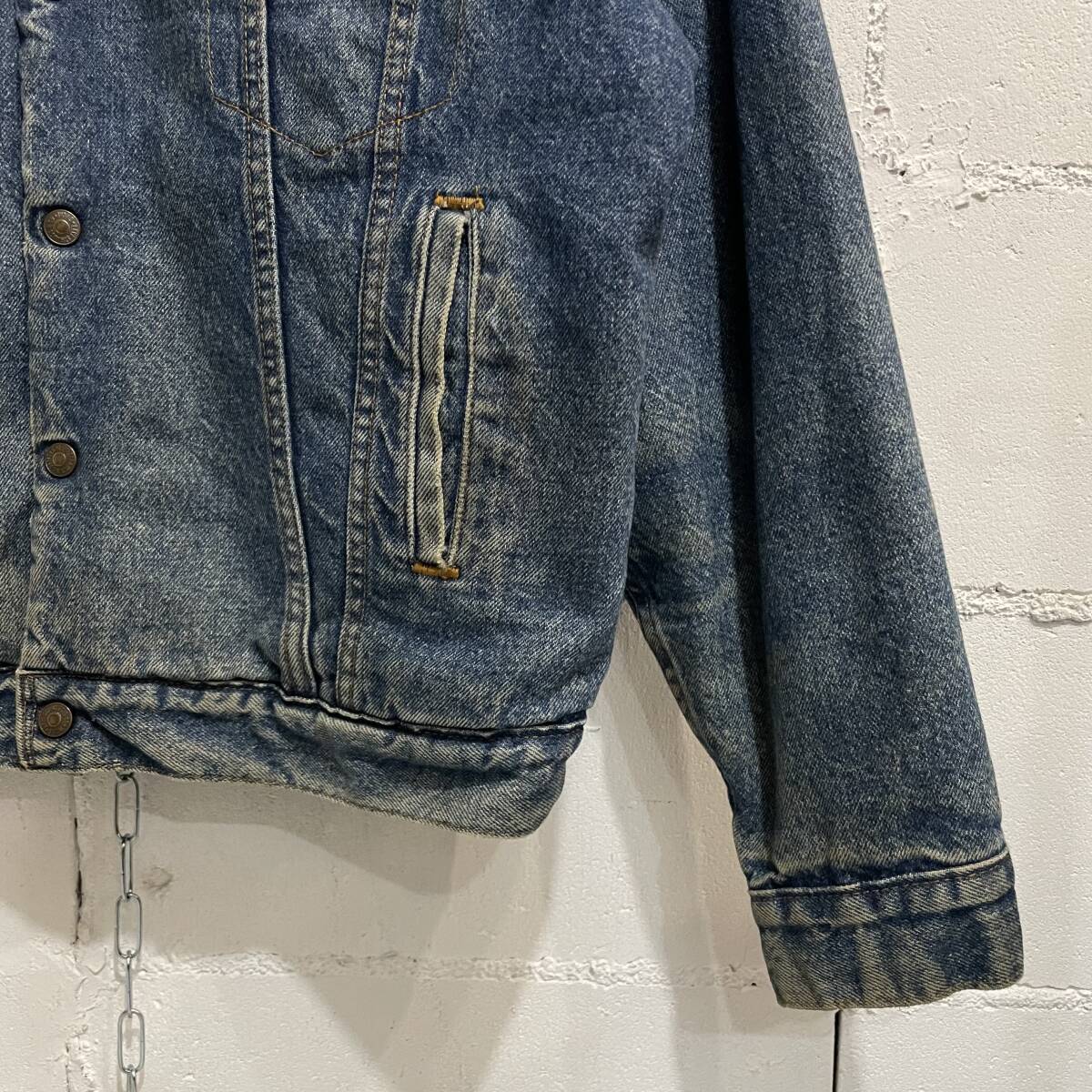 80s Levi's リーバイス ボアデニムジャケット Gジャン M インディゴ ブルー 古着 ヴィンテージ　C272_画像5