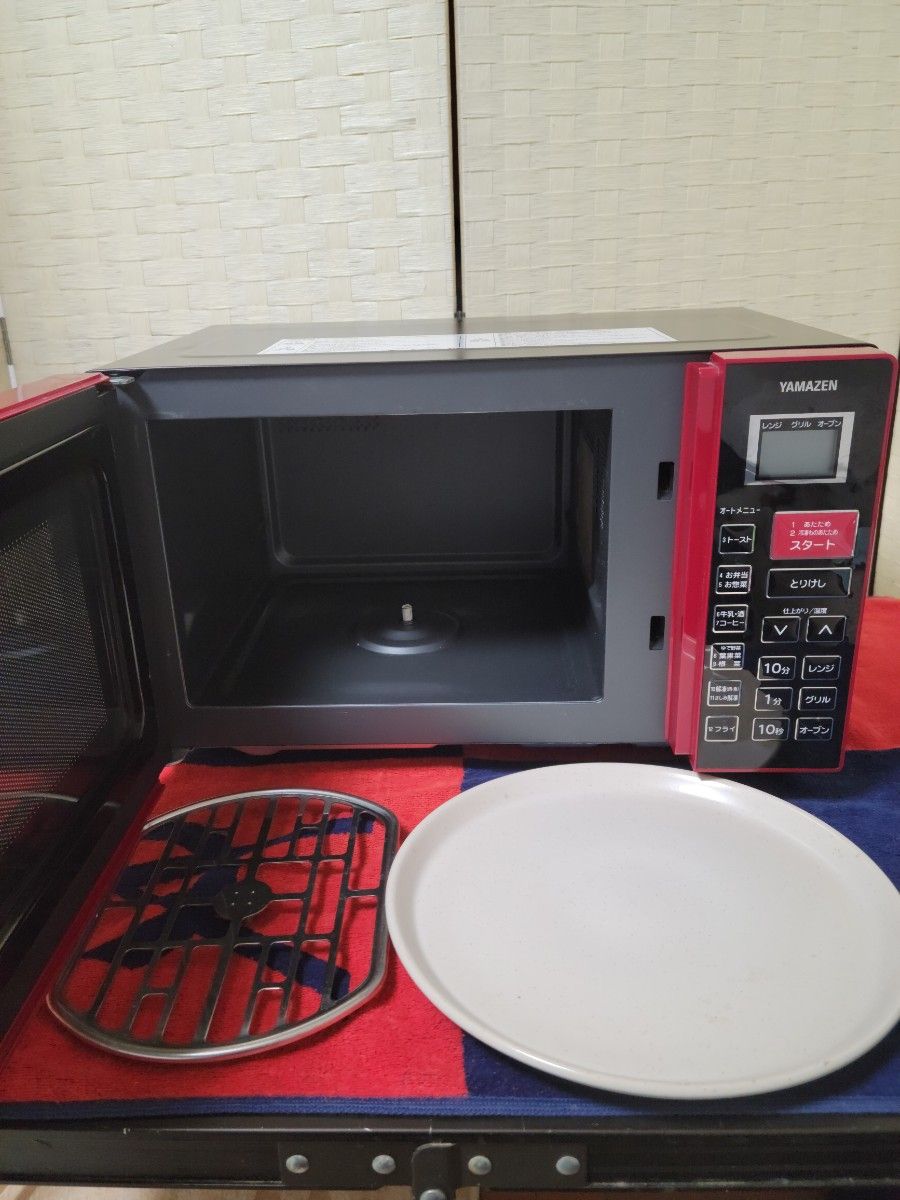 YAMAZEN オーブンレンジ ターンテーブル MOR-Y165-R(レッド YAMAZEN オーブンレンジ ターンテーブル MOR-Y165-R(レッド