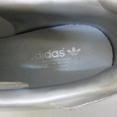 YSS4209★adidas/アディダス スニーカー スタンスミス メタリックシルバー FM5477 24.5cm★A_画像6