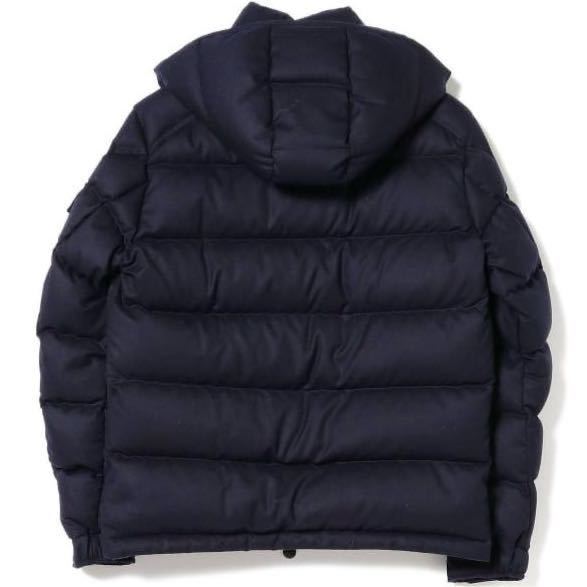 最高級★ MONCLER モンクレール MONTGENEVRE モンジュネーブル ウールダウンジャケット フード付 ジップアップ ネイビー Mサイズ_画像5