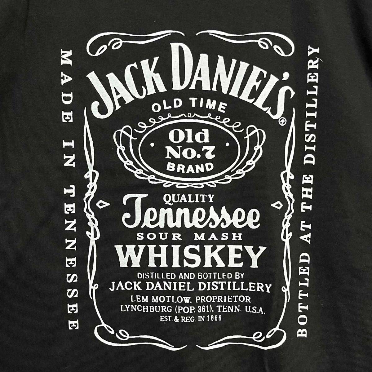 JACK DANIELS・ジャックダニエル・ウイスキー・黒・長袖・XL_画像3