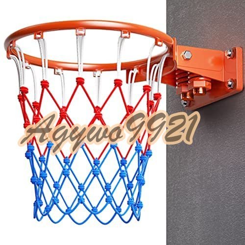 バスケットボール フープ 頑丈なダブルスプリングバスケットボールリム、 スラムダンクのスチール製バスケットボールフープ45cmの画像1