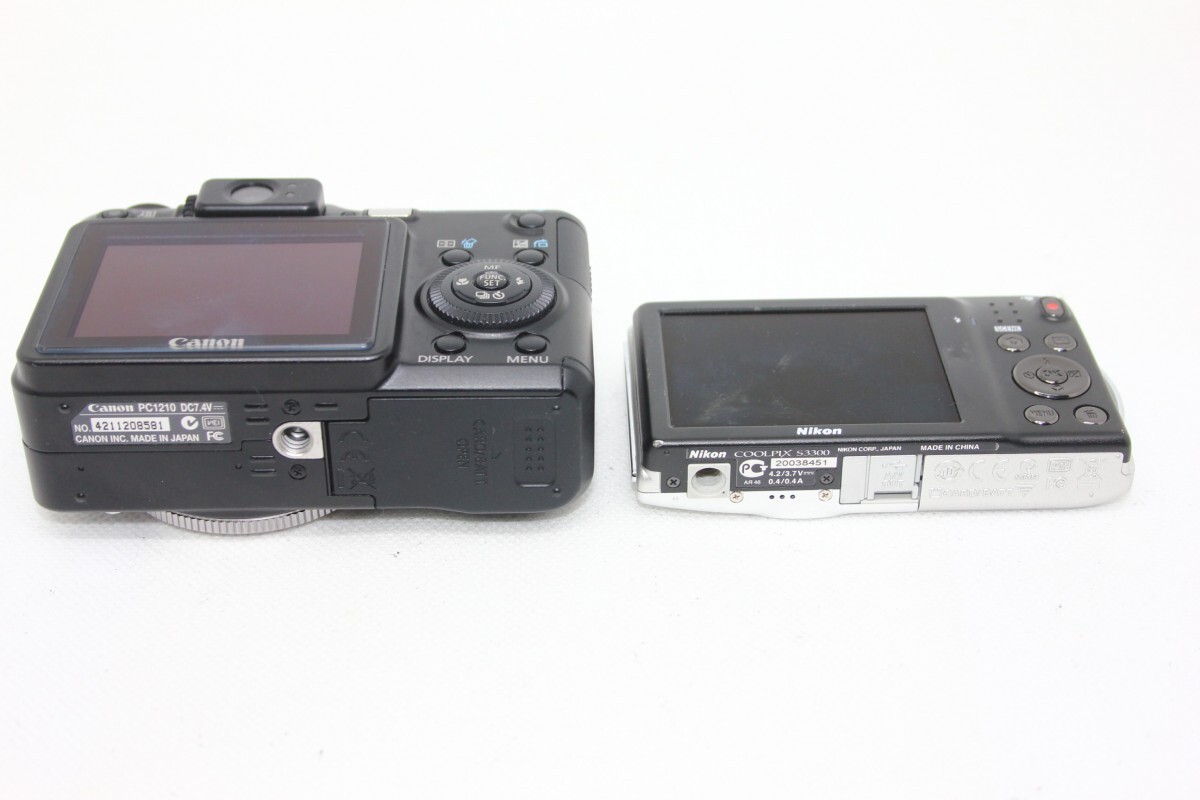 カメラ2台まとめ売り】Nikon S3300・Canon G7 #0093-854 カメラ2台まとめ売り】Nikon S3300・Canon G7 #0093-854