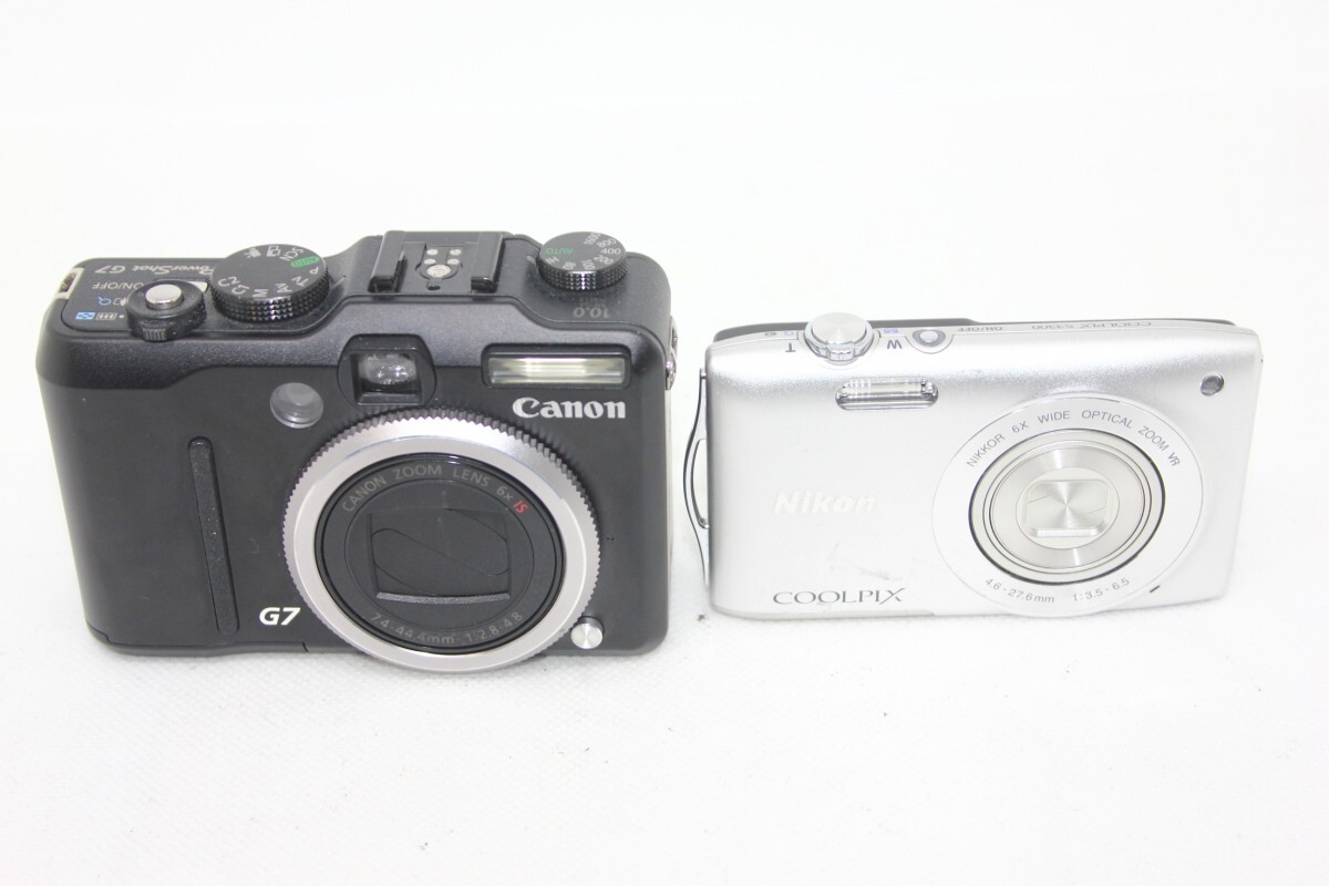 カメラ2台まとめ売り】Nikon S3300・Canon G7 #0093-854 カメラ2台まとめ売り】Nikon S3300・Canon G7 #0093-854