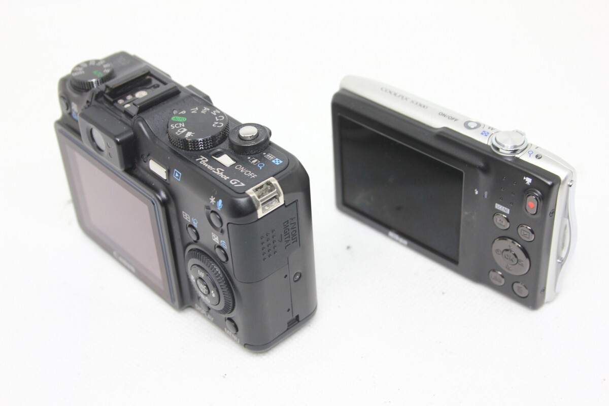 カメラ2台まとめ売り】Nikon S3300・Canon G7 #0093-854 カメラ2台まとめ売り】Nikon S3300・Canon G7 #0093-854