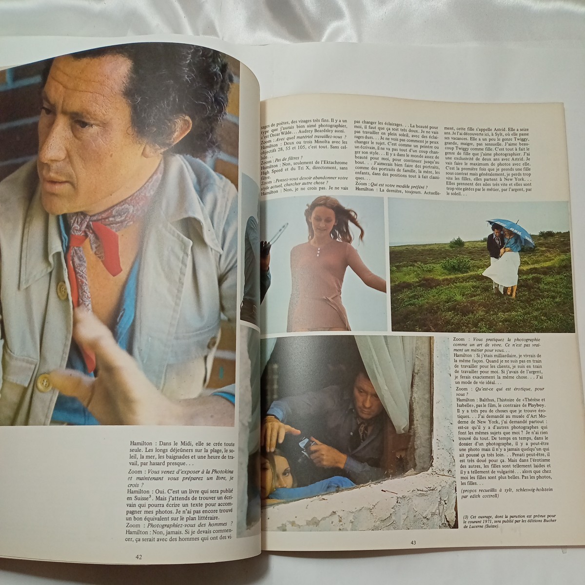 zaa-484♪フランス写真・美術雑誌『Zoom』 Le magazine de l'image N°5 特集　デビッド・ハミルトン　1970年_画像7