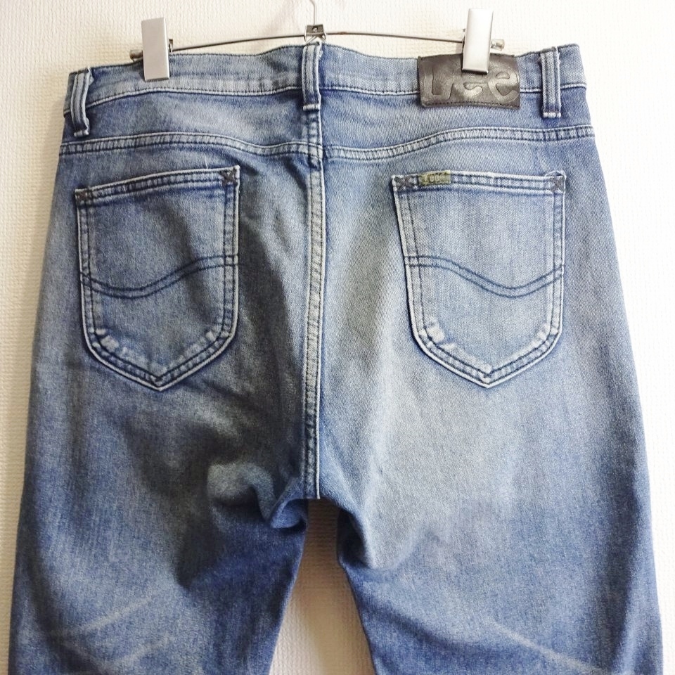 即決★ 送料無★ Lee×ナノユニバース　防寒サーモライトスキニーデニム　W88cm　ストレッチ　藍青　暖パン　LB0061　日本制　H012