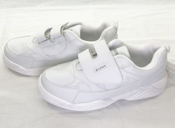 B品 ベルクロ スニーカー ホワイト 28.0cm 白 運動靴 ウォーキング ジョギング メンズ 4E 幅広 EEEE 15252 ③_この写真は各サイズ共通です