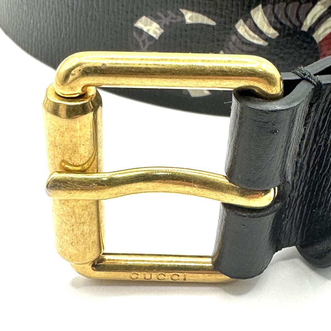 美品】グッチ GUCCI 434520 ベルト 蛇 スネーク ブラック メンズ 美品】グッチ GUCCI 434520 ベルト 蛇 スネーク ブラック メンズ