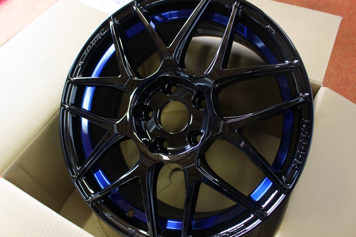 ★☆ 未使用 展示品 4本限り WedsSport SA27R ブルーライトクロームⅡ ★☆ 17×7.5J +45 PCD114.3/5H BLC2 ★迅速発送 店頭受け取り可の画像2