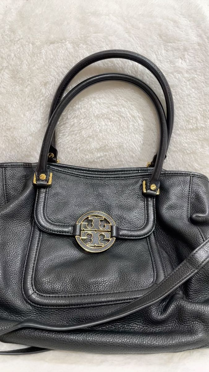 トリーバーチ TORY BURCH アマンダ ショルダーバッグ ハンドバッグ 2way レザー ブラック