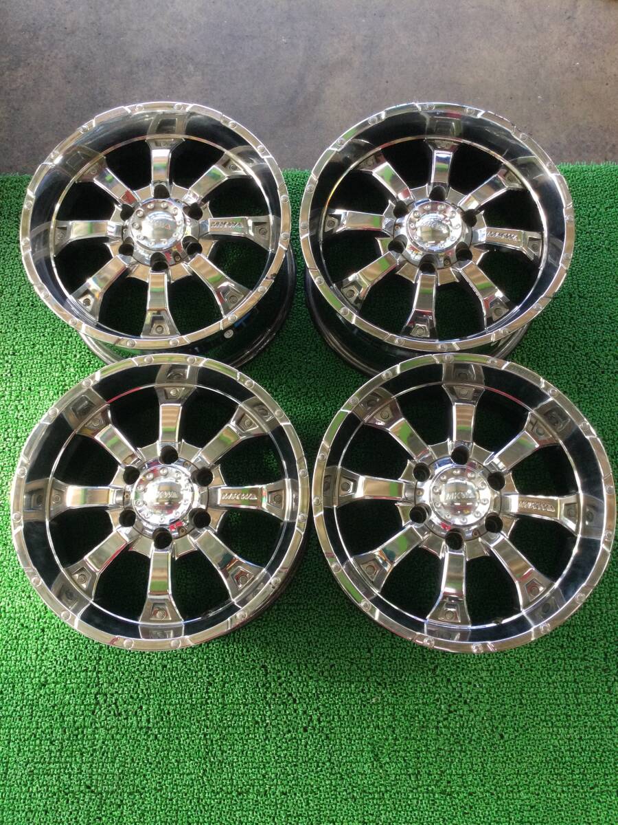  free shipping non-genuine wheel MKW MK-46 17 -inch 8J+25 6H PCD139.7 hub diameter approximately 106 millimeter * Land Cruiser Prado 