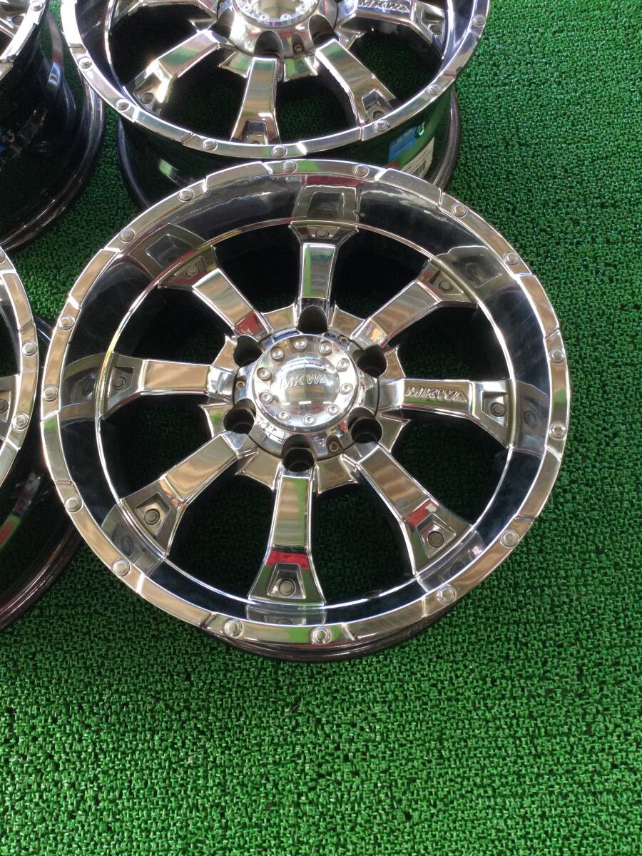  free shipping non-genuine wheel MKW MK-46 17 -inch 8J+25 6H PCD139.7 hub diameter approximately 106 millimeter * Land Cruiser Prado 