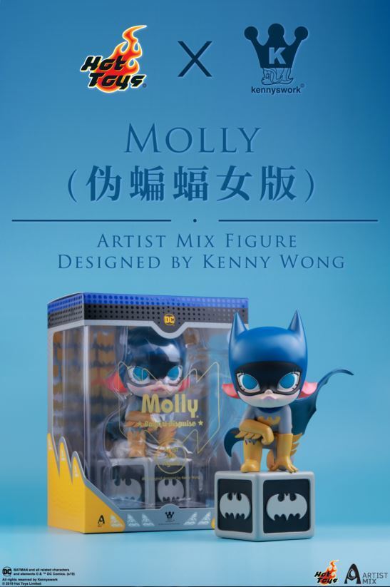 Sale! 絶版 絶版 希少 入手困難 Kennyswork x ホットトイズ Hot toys Batman Molly (Batgirl Disguise) Artist Mix POPMARTでは有りませんの画像2