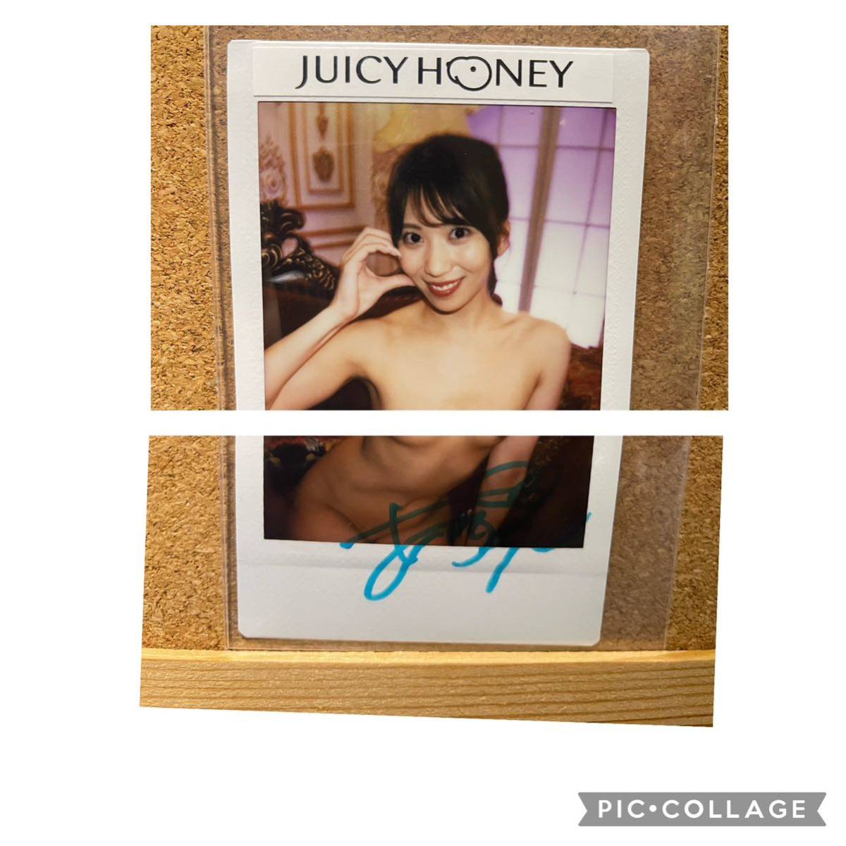 【山岸あや花】ジューシーハニー PLUS #21 JH 直筆サイン入りヌードチェキ　juicy honey フルヌード激レア_画像1