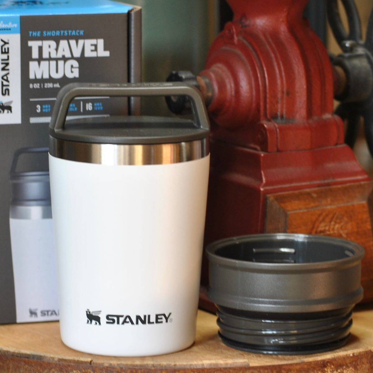 スタンレーSTANLEY クラシック真空ワンハンドマグ0.35L＆真空マグ0.23Lホワイトセット 正規品★アウトドア キャンプ ギフト プレゼント