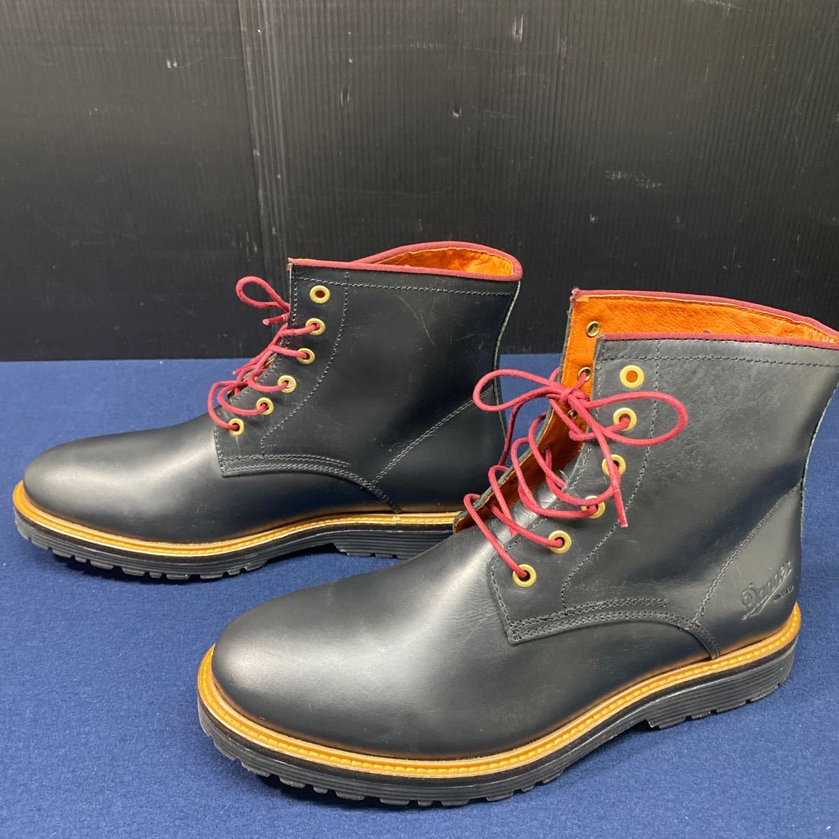 3 Danner ダナー D0020 NERO 27cm 9インチ レザー ブーツ レースアップブーツ 黒 靴 シューズ 箱 _画像2