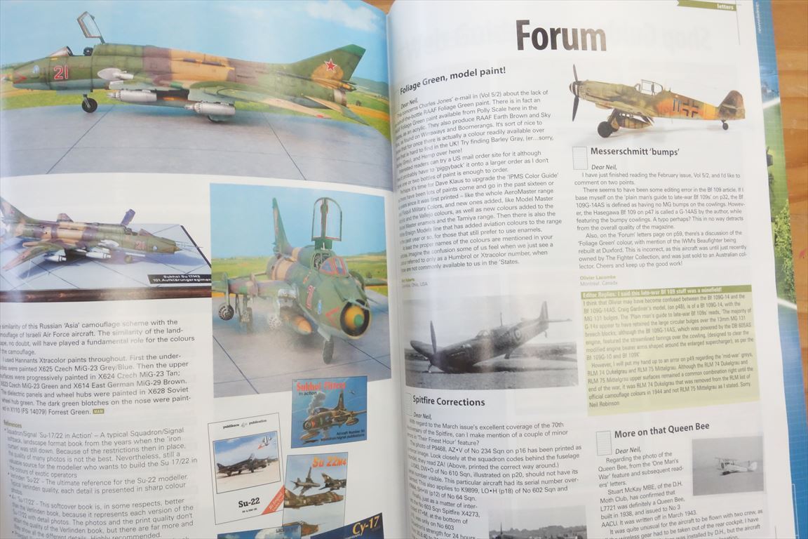 洋書です！MODEL AIRCRAFT MONTHLY Vol.5 Bf109E-3、Su17等_画像4