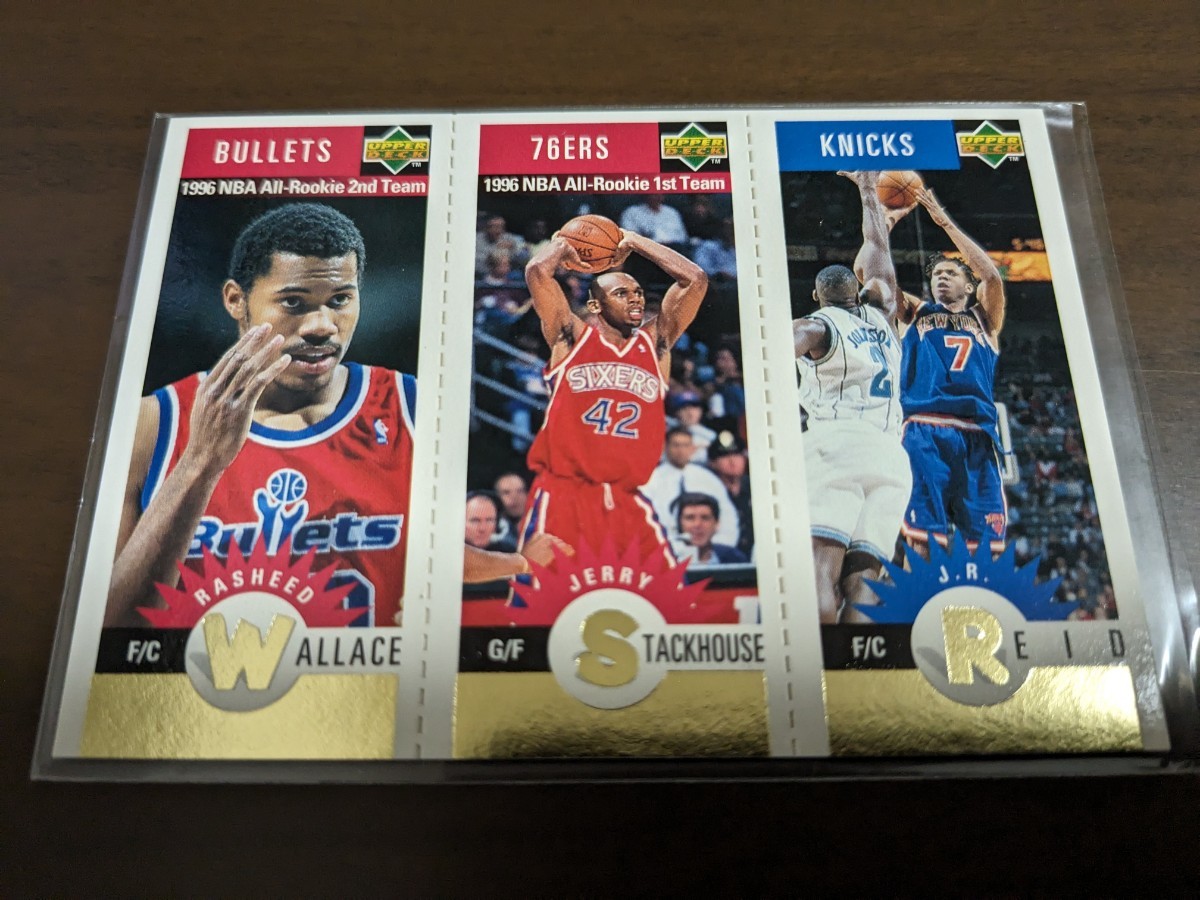 100円から●再出品無し●NBA●「R.WALLACE（ウォーレス）＆J.STACKHOUSE（スタックハウス）他」●インサートカード●ゴールドパラレル_画像1