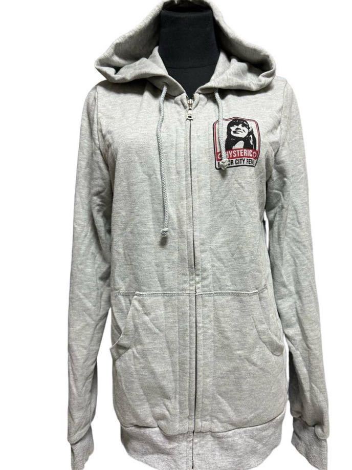  popular design! Hysteric Glamour *his girl Parker /HYSTERIC/ Zip up Parker | gray /B6
