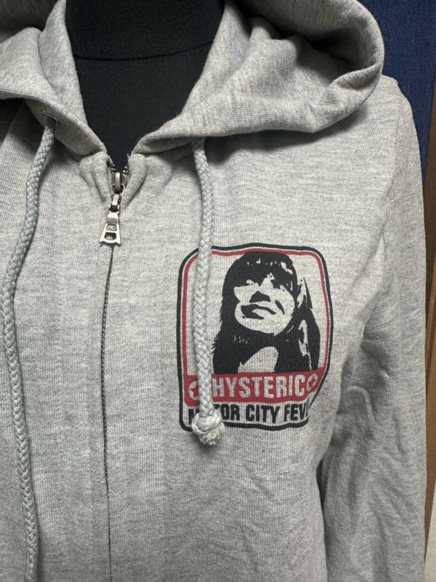  popular design! Hysteric Glamour *his girl Parker /HYSTERIC/ Zip up Parker | gray /B6