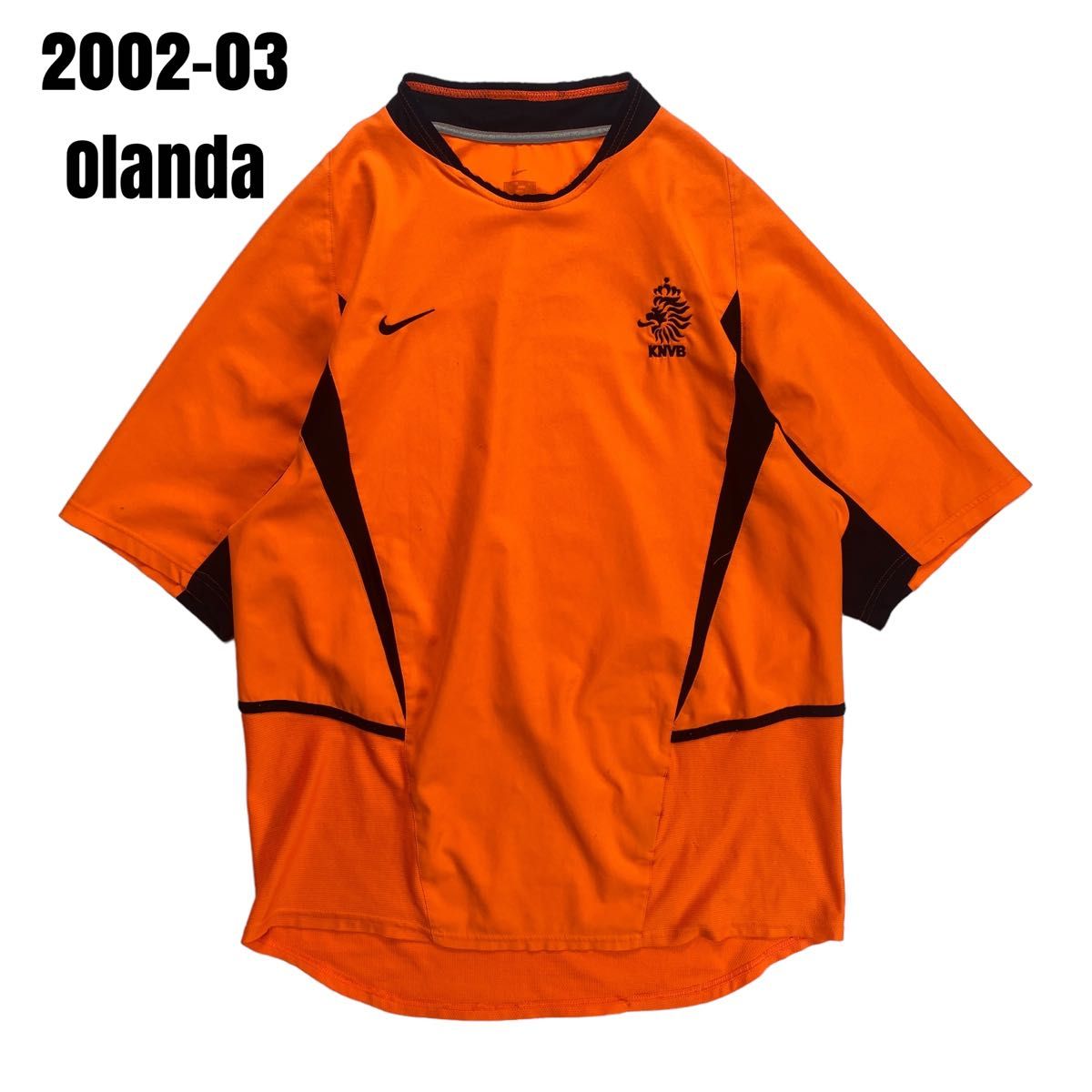 NIKE ナイキ サッカーオランダ代表 2002-03 レプリカユニフォーム ゲームシャツ オレンジ L