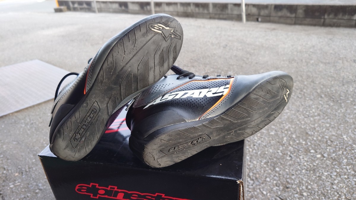  Alpine Stars рейсинг обувь TECH1-K START Asphalt × черный × orange (9140) размер US5(23.0~24.0cm )